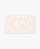 Bashful Bunny Toile Pink Rug