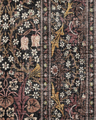 Blackthorn Charcoal & Amber Rug by Morris & Co.