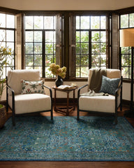 Blackthorn Navy Rug by Morris & Co.