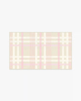 Charming Plaid Pink Rug