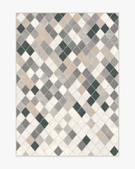 Diamond Mosaic Warm Grey Rug