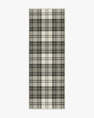 Dress Stewart Tartan Black & Ivory Rug
