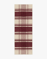 Easton Plaid Burgundy Rug