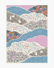 Flower Fields Pastel Multicolor Rug