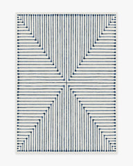 Inkdrop Slate Blue Rug by Jonathan Adler