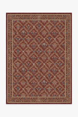 Bellflowers Amber Red Rug by Morris & Co.