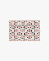 Orana Red & Light Blue Rug