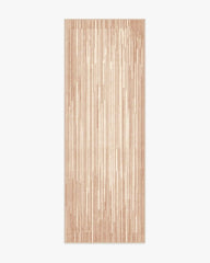 Striated Border Neutral Rug