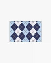 Teddy Bear Argyle Navy & Blue Rug by Humberto Leon