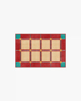 This House Is a Home Brick Red Rug by Dan Pelosi