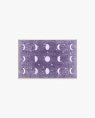 To The Moon And Back Mauve Rug by Humberto Leon