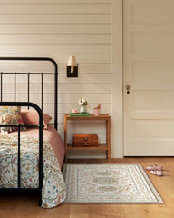 Twin Bunny Border Natural Rug