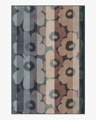 Unikko Ralli Charcoal Multicolor Rug by Marimekko