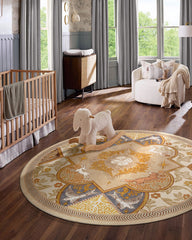 Woodland Wanderer Medallion Natural Rug