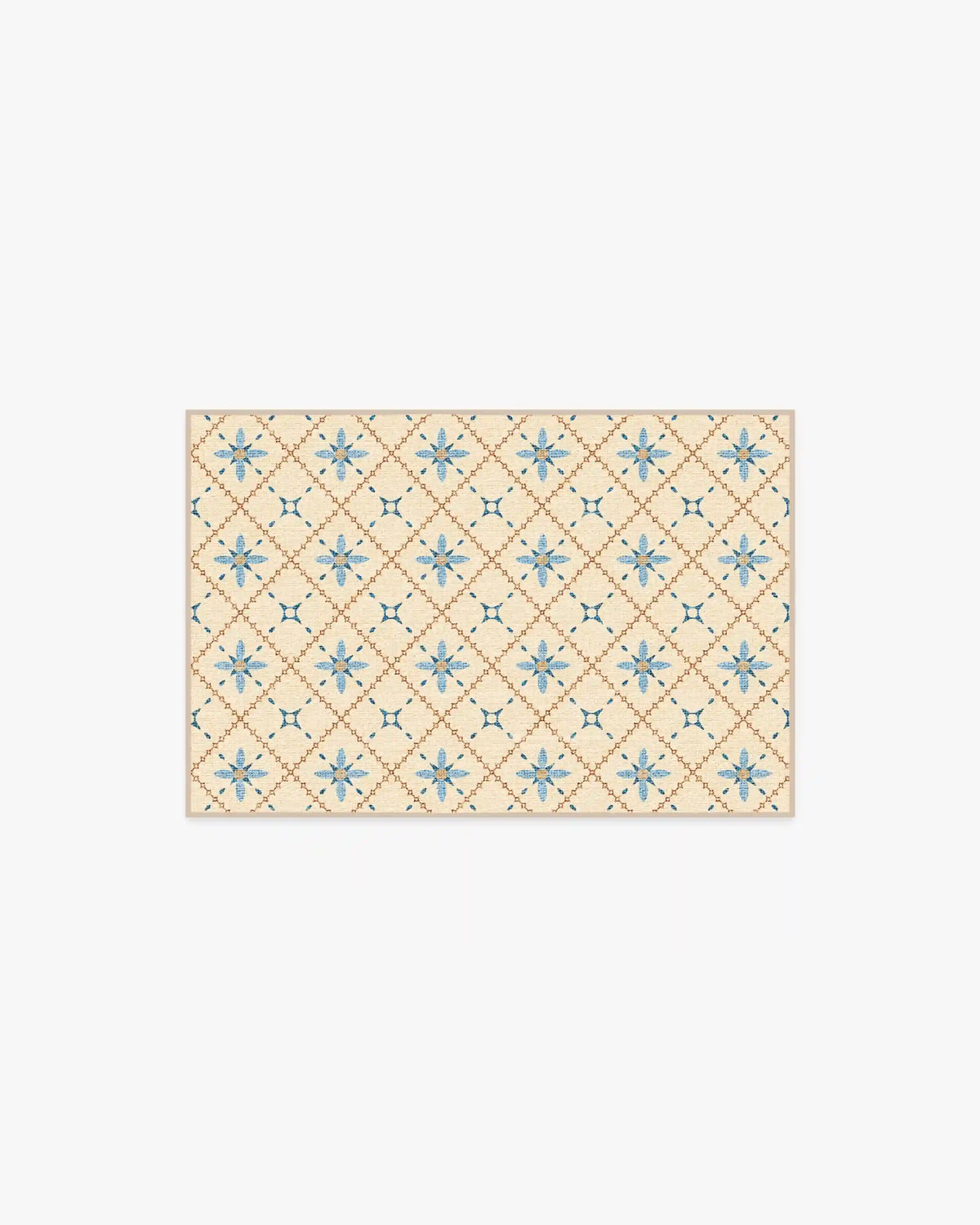 Alva Ivory & Slate Blue Rug