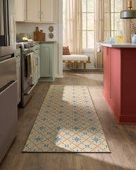 Alva Ivory & Slate Blue Rug