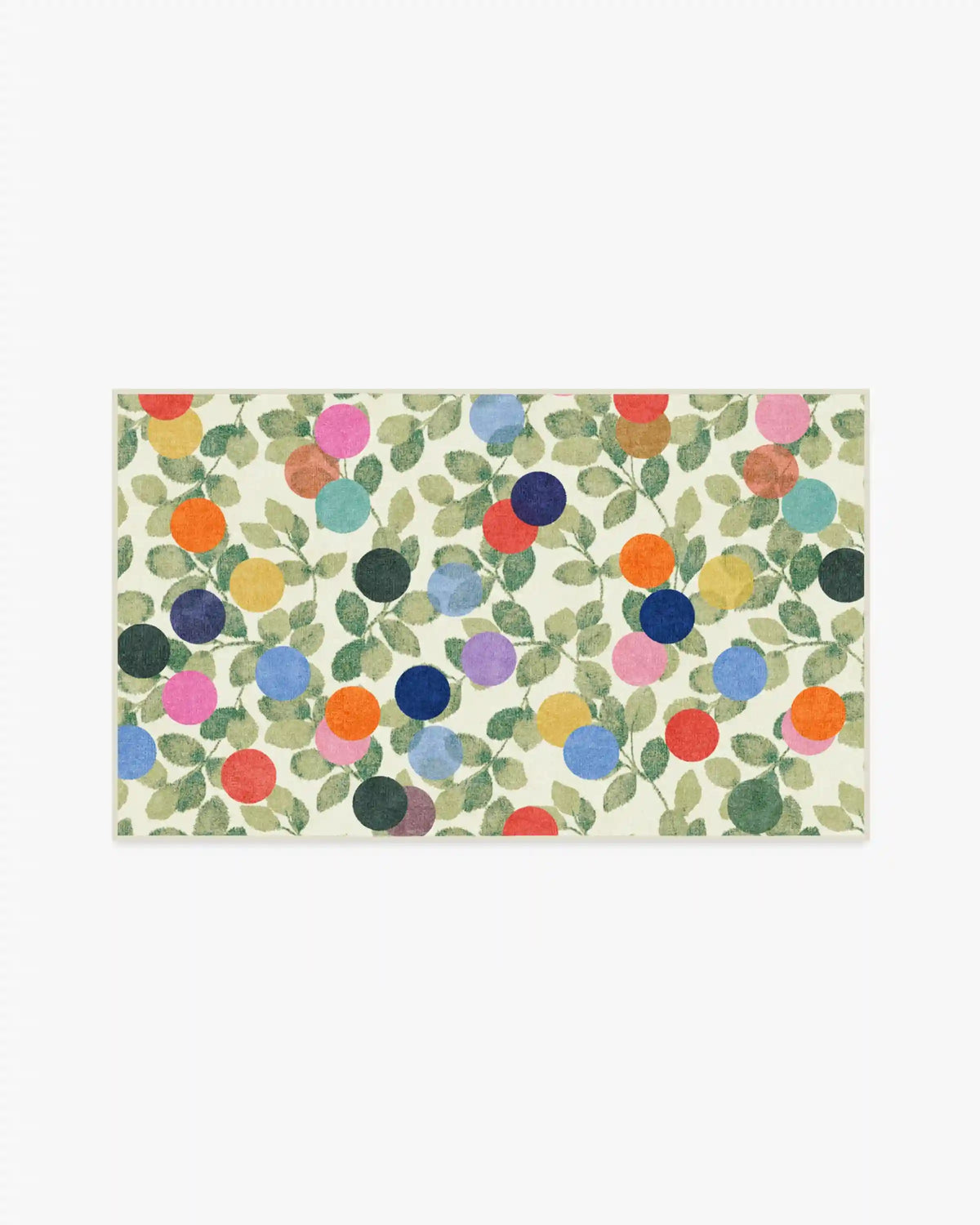 Botanical Whimsy Dots Neutral Rug