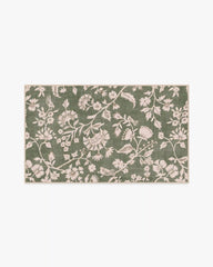 Brenna Olive Green & Cream Rug