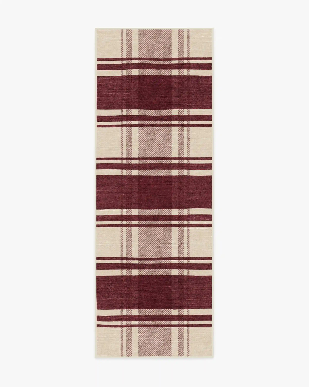 Easton Plaid Burgundy Rug