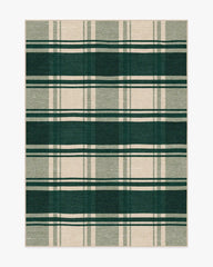 Easton Plaid Green Rug