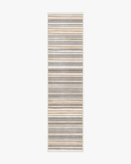 Elio Stripe Grey & Ivory Rug