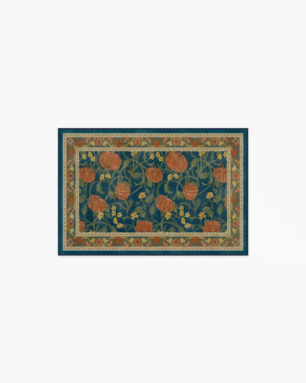 Enchanted Vines Navy Multicolor Rug