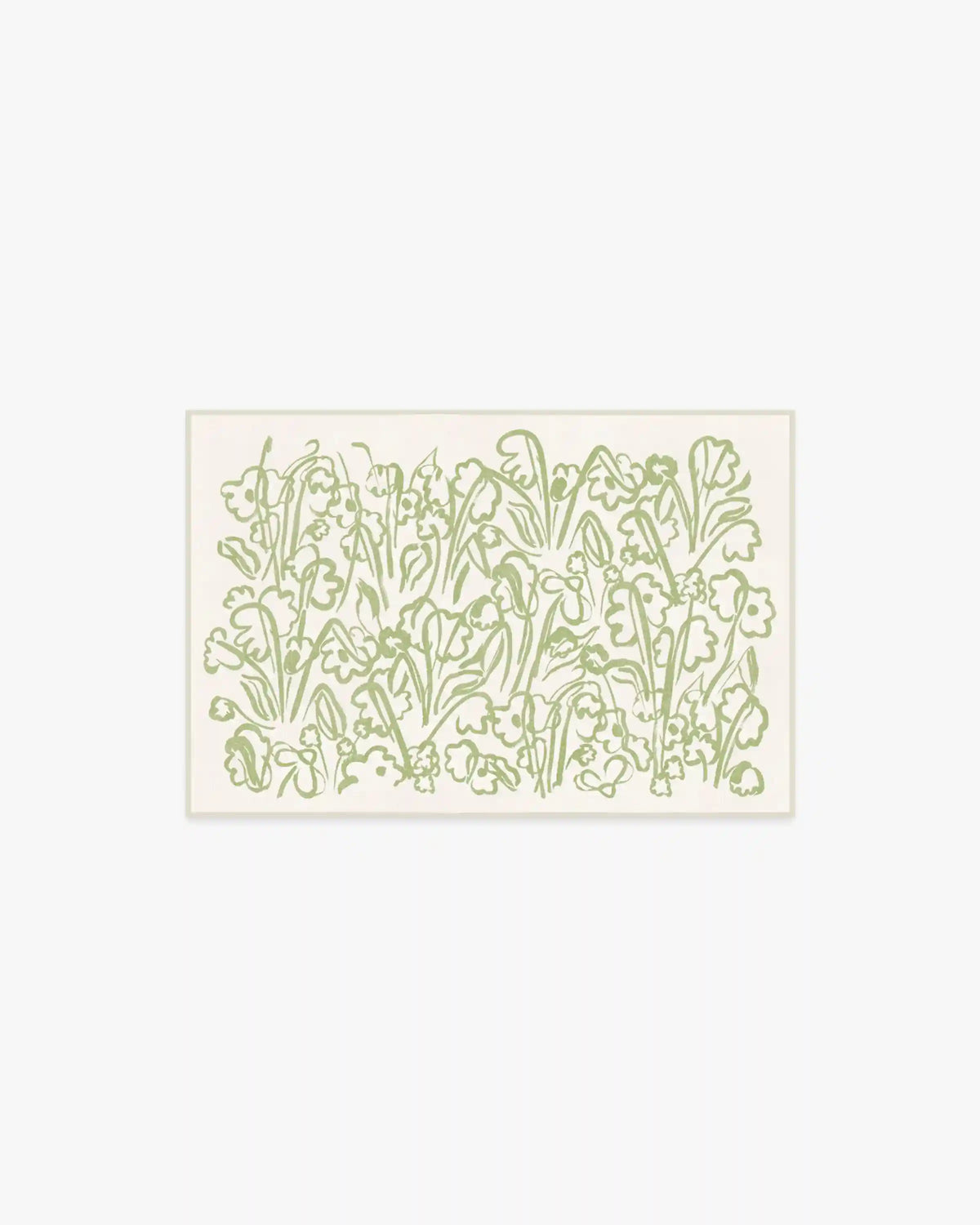 Ensikukat Green Rug by Marimekko