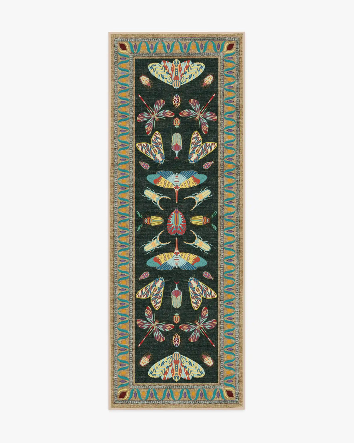 Flutterby Charcoal Rug by Iris Apfel