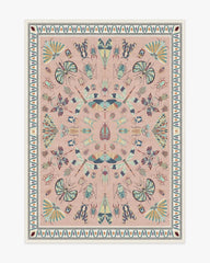 Flutterby Soft Rose Rug by Iris Apfel