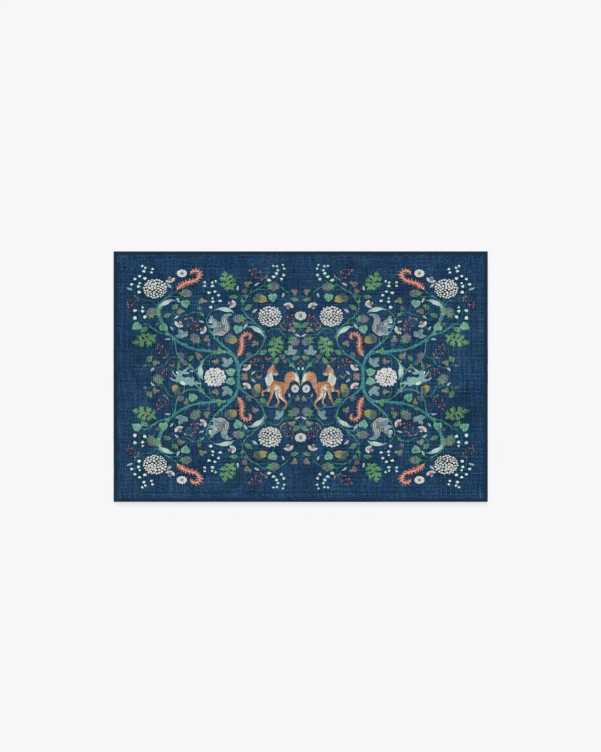 Foxglove Forest Blue Multicolor Rug