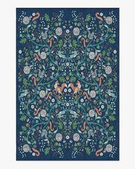 Foxglove Forest Blue Multicolor Rug