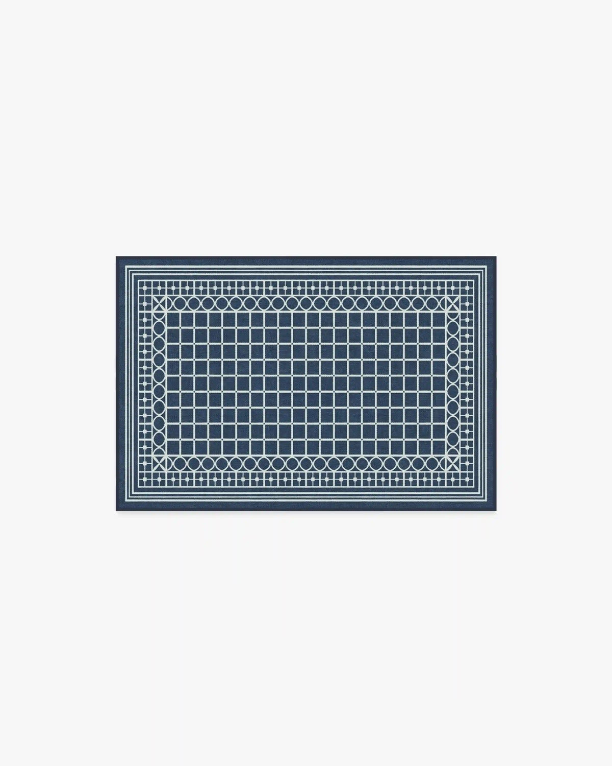 Palm Beach Navy Rug by Gray Malin
