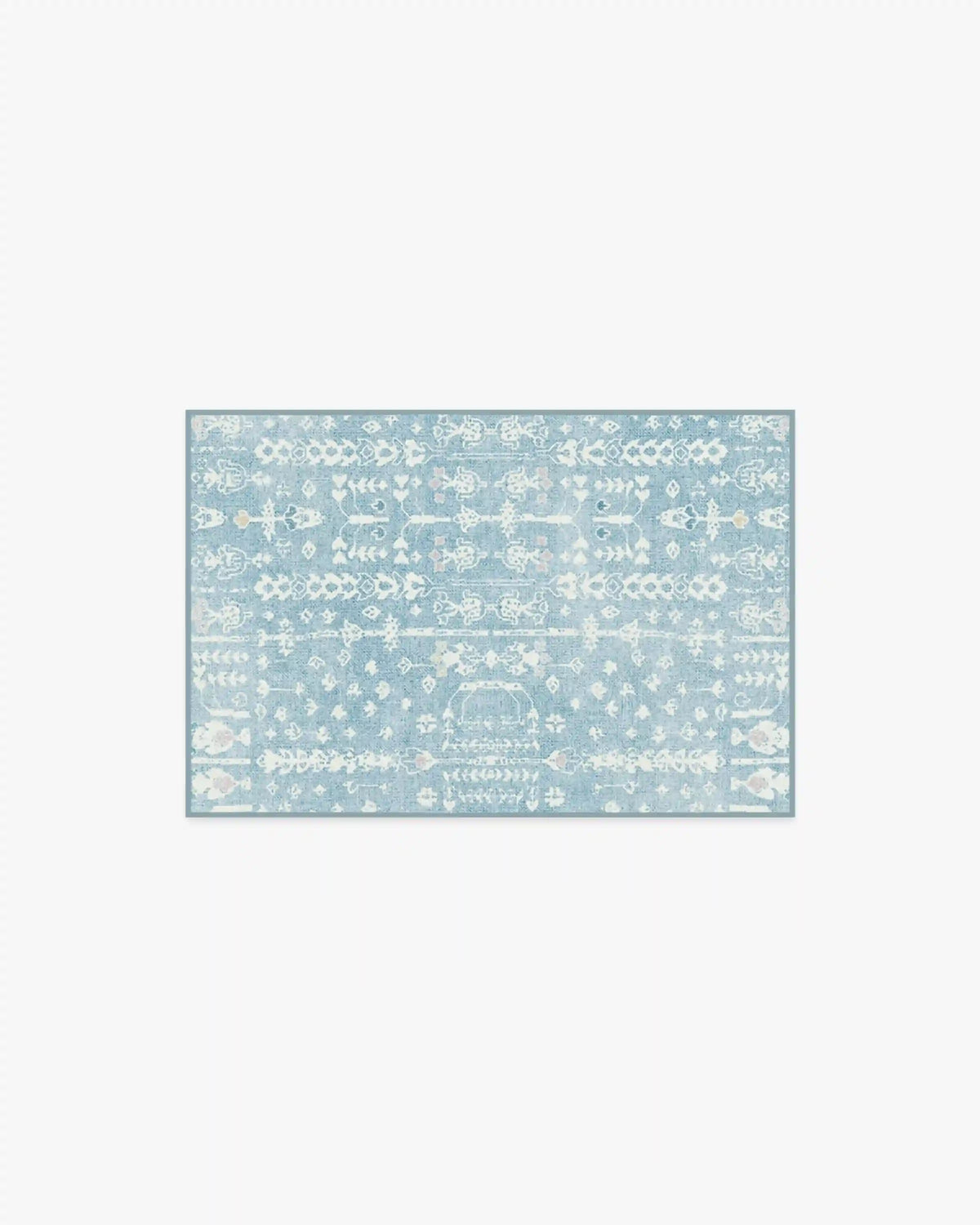 Palmetto Coastal Blue Rug by Gray Malin