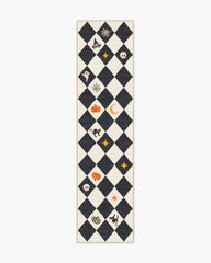 Halloween Harlequin Ivory & Charcoal Rug
