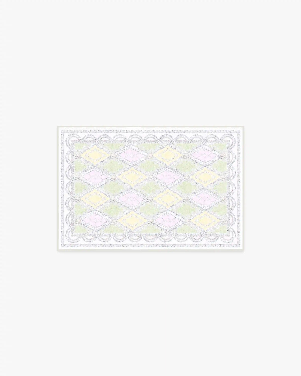 Happy Birthday Popo Pistachio & Lemon Rug by Humberto Leon