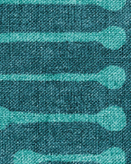 Inkdrop Blue & Teal Rug by Jonathan Adler