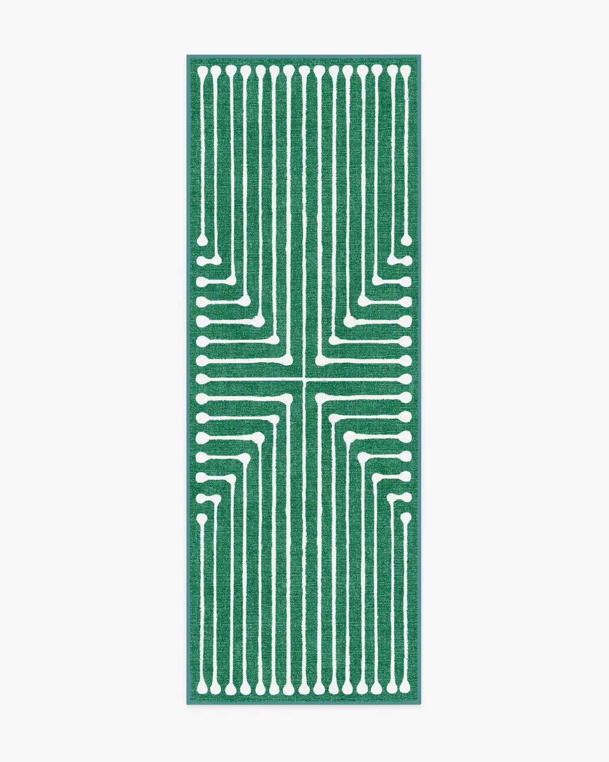 Inkdrop Green Rug by Jonathan Adler