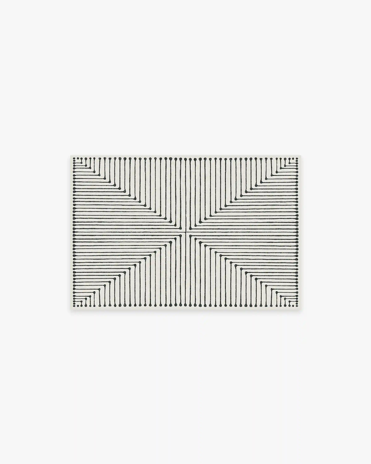 Inkdrop Black & Ivory Rug by Jonathan Adler