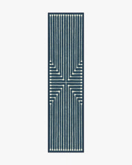 Inkdrop Lapis Blue Rug by Jonathan Adler