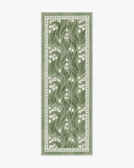Lila Green & Ivory Rug
