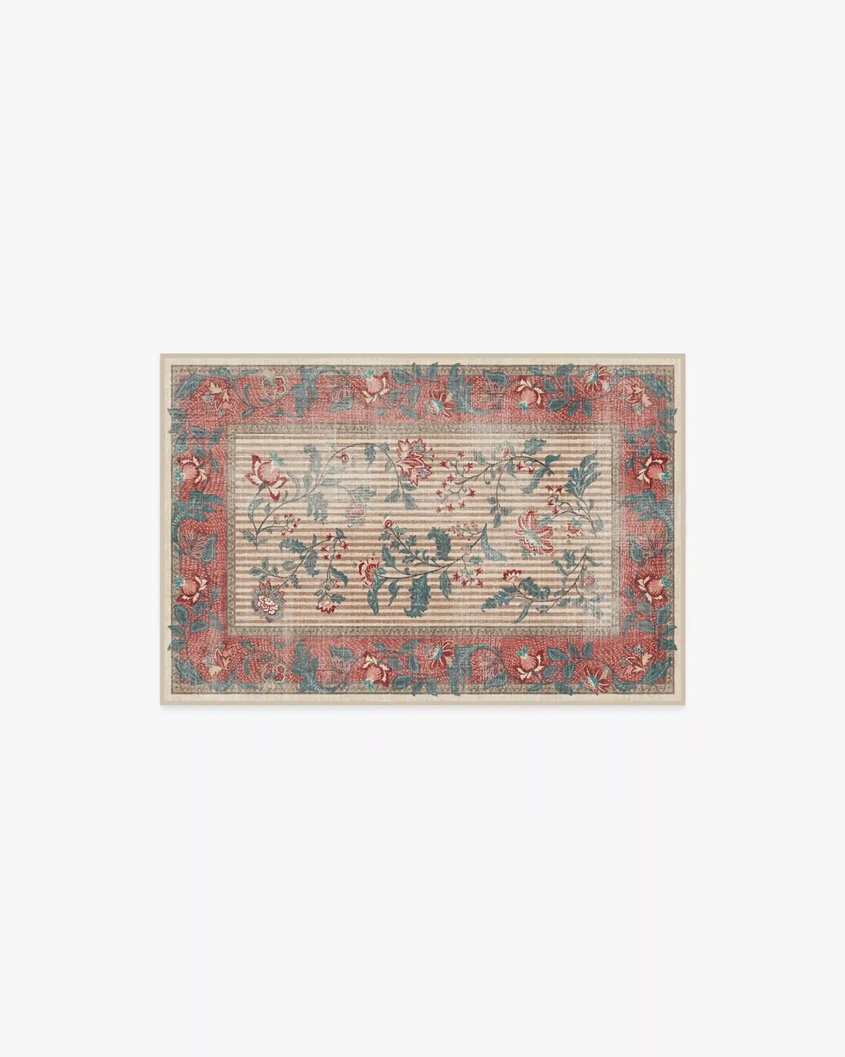 Lilou Currant & Teal Green Rug