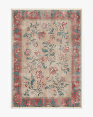 Lilou Currant & Teal Green Rug