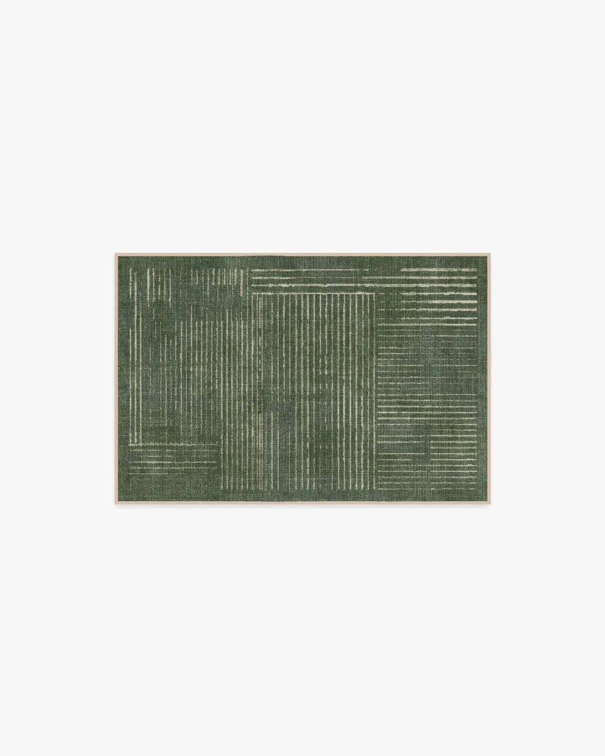 Linear Oasis Green Rug
