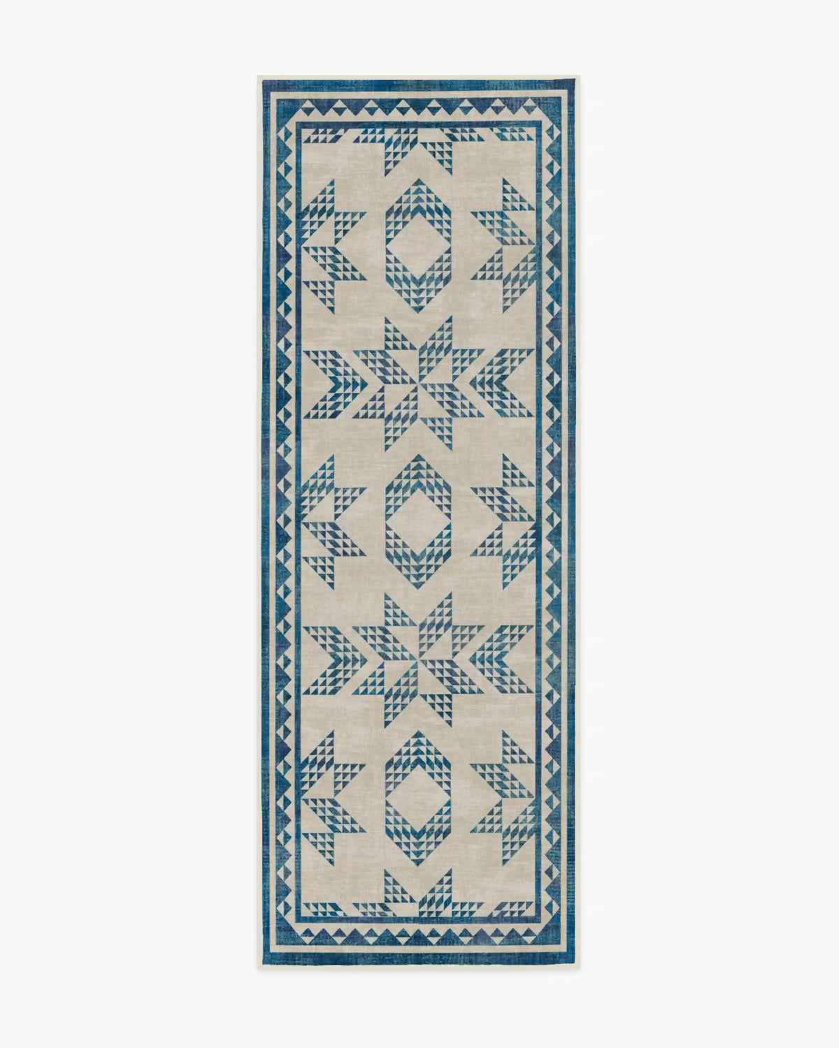 Louisa Cream & Blue Rug