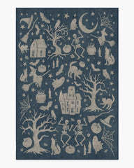 Moonlit Creatures Navy Rug