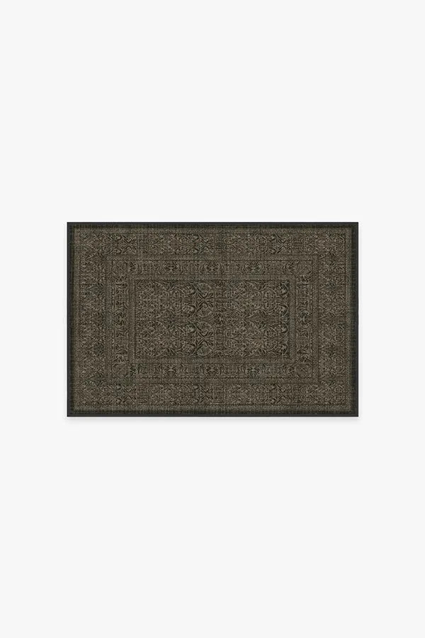 Bluebell Soft Black Rug by Morris & Co.