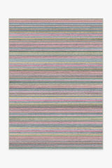 Multi Stripe Polychrome Rug
