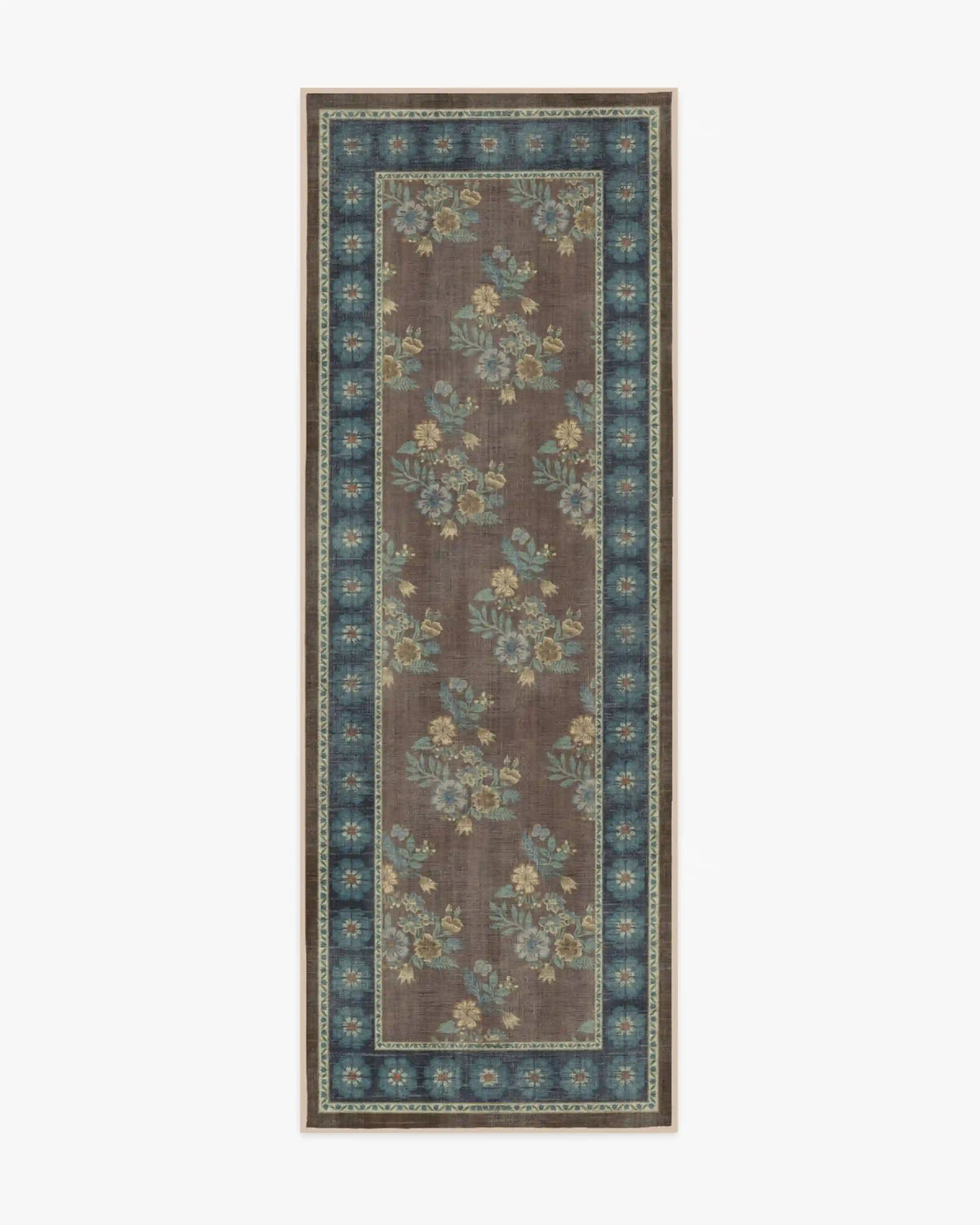 Pennywood Brown & Blue Rug