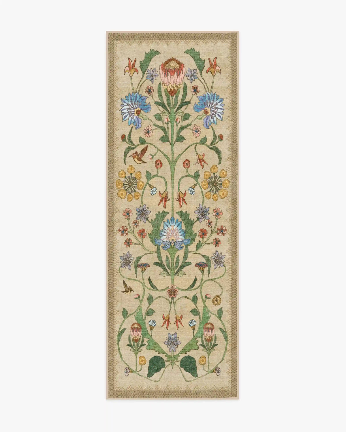 Protea Natural Rug by Iris Apfel
