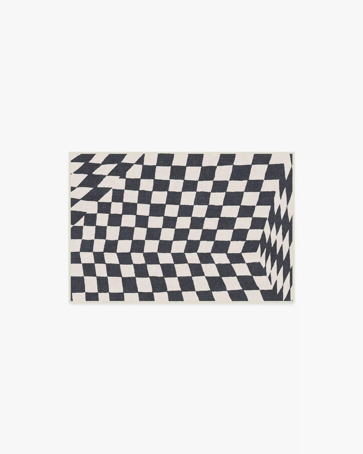 Ricardo Checkerboard Ivory & Black Rug by Humberto Leon